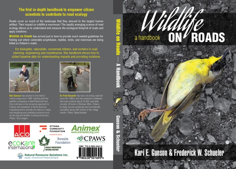 Wildlife on Roads handbook -- front and back covers